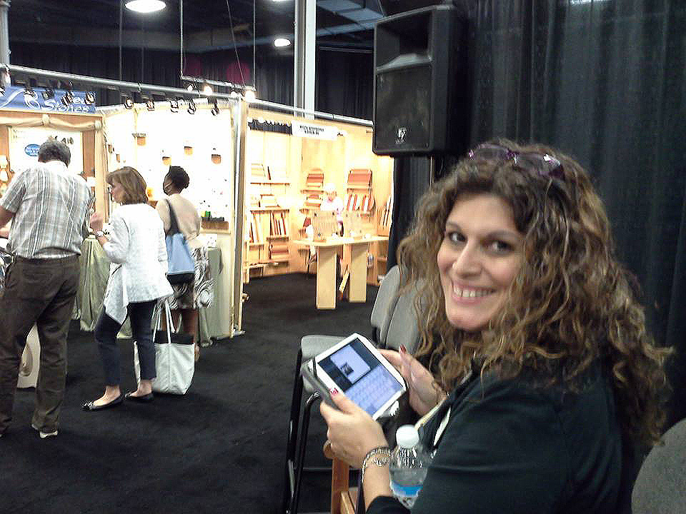 You may know me from the American Handcrafted trade show (formerly ACRE). This photo was taken when I was the Social Media / PR Manager.