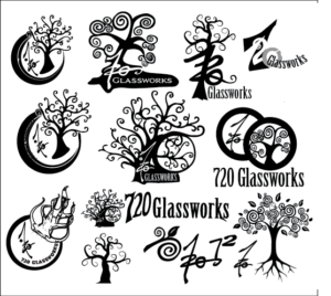 Logo Concepts -720 Glassworks - Nanette Creative Case Study