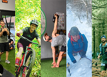 Image of Athletes in Gym and Outdoor Activities from Mchone Performance Training's website - Nanette Creative